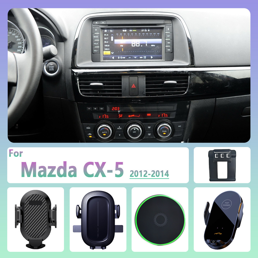 For Mazda CX-5 CX5 2012 2013 2014 Car Phone Holder Wireless Charging Magnetic Phone Holder Car Magsa