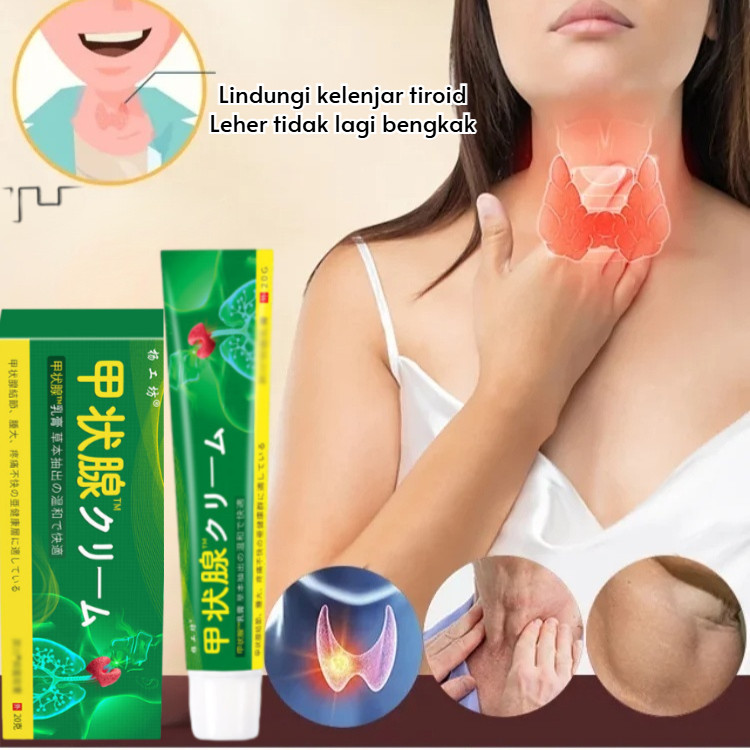 Herbal Alami Salep Tiroid Pembengkakan Kelenjar Getah Bening Penebalan Leher Mata Menonjol / Salep T