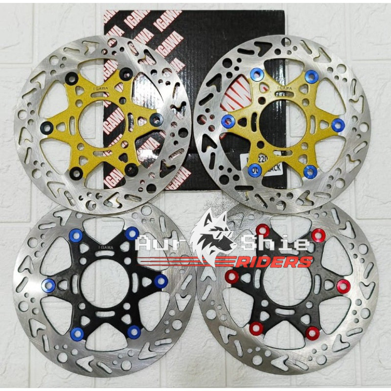 PIRINGAN DISC CAKRAM DEPAN VARIASI IGAWA NON FLOATING UK 220MM MIO BEAT VARIO SCOOPY JUPITER MX NOUV