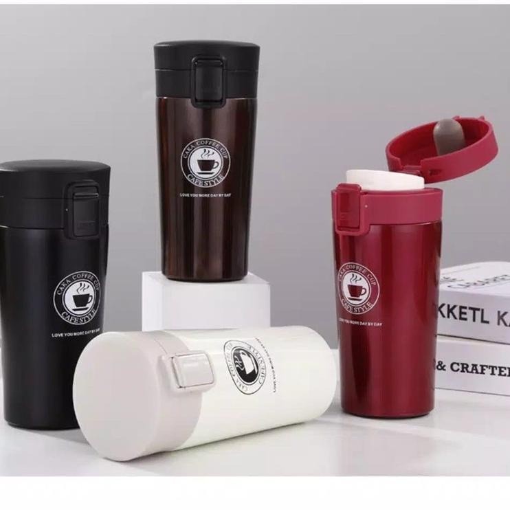 TRAVEL MUG TERMOS PANAS DINGIN VACUM COFFE CUP GELAS TEMPAT MINUM ORIGINAL