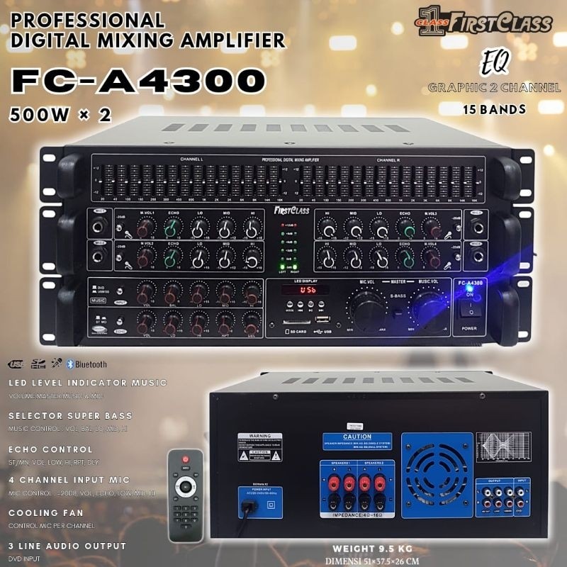 amplifier karaoke firstclass FC A4300 / FCA 4300