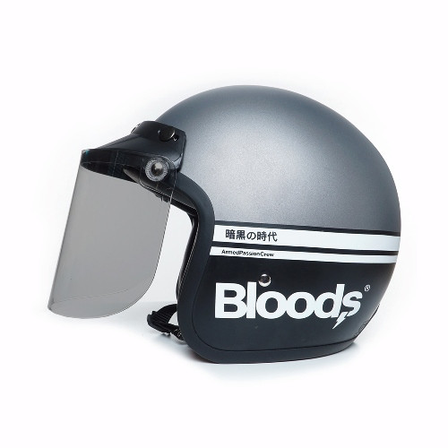 TERLARIS Bloods Helmet Reckless Silver Grey