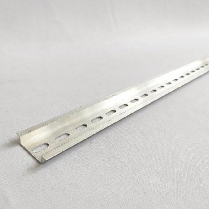 Rel dudukan MCB panel alumunium aluminium almunium 1meter