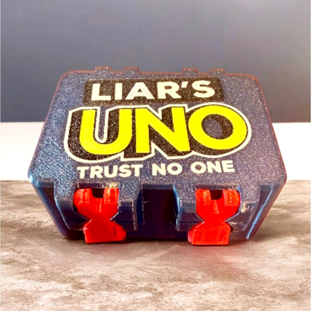 Case tempat kotak kartu card holder uno liars storage box