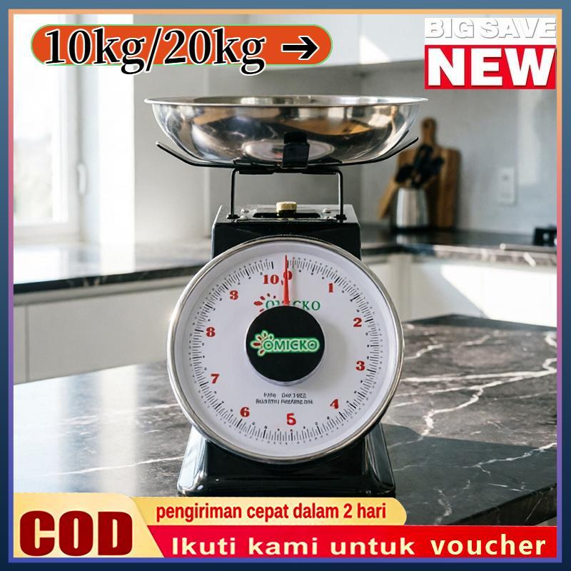 Viral Toko Dapur Timbangan Digital Omicko Warna Hitam 10Kg 20Kg Akurat & Awet