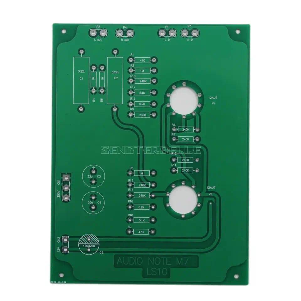 HiFi Home LS10 12AU7 Tube Preamplifier PCB Berbasis Sirkuit Preamp Audio Note M7