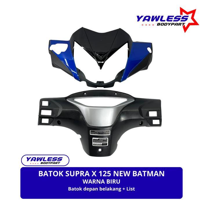 Promo batok supra x 125 Batman warna Biru + Reflektor supra x 125 / batok lampu supra x 125 - D.B+LI