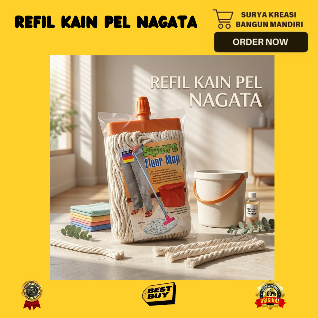 REFIL KAIN PEL NAGATA 404  406 - SAMBUNGAN ANTI RONTOK - KAIN PEL NAGATA