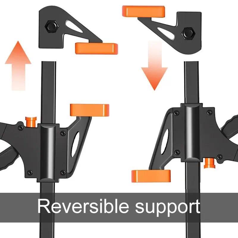 4In Quick Ratet Release Speed Squeeze Wood Working Work Bar Clamp Clip Kit Spreader Gadget Tool Y Ha
