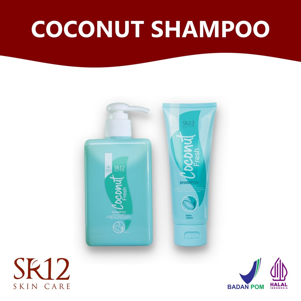 Coconut Shampoo SR12 - Shampoo Minyak Kelapa untuk Rambut Bersih, Segar, dan Nyaman