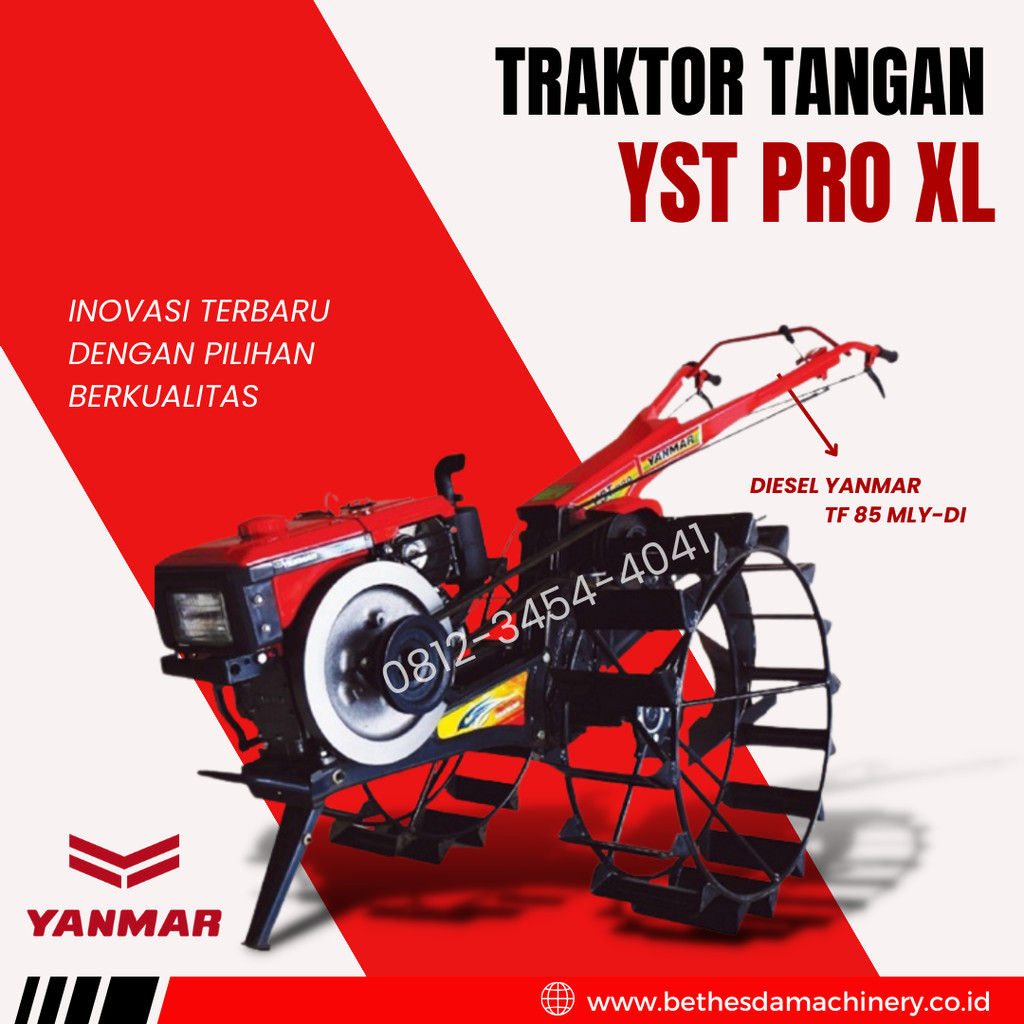 NEW PROMO - Mesin Traktor Bajak Ladang Sawah YST PRO XL YANMAR Hand Traktor 8.5HP