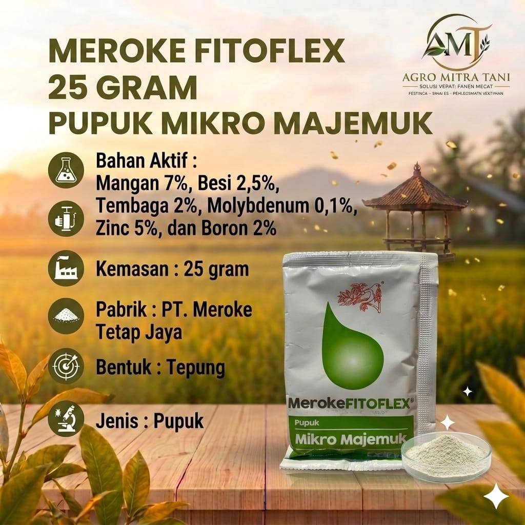 MEROKE FITOFLEX 25 GRAM PUPUK MIKRO MAJEMUK
