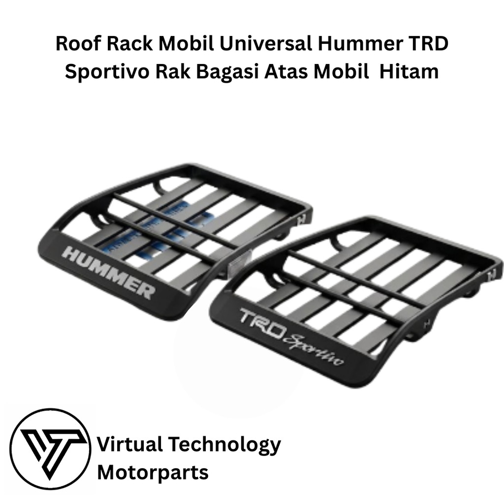 Roof Rack Mobil Universal Hummer TRD Sportivo Rak Bagasi Atas Mobil  Hitam
