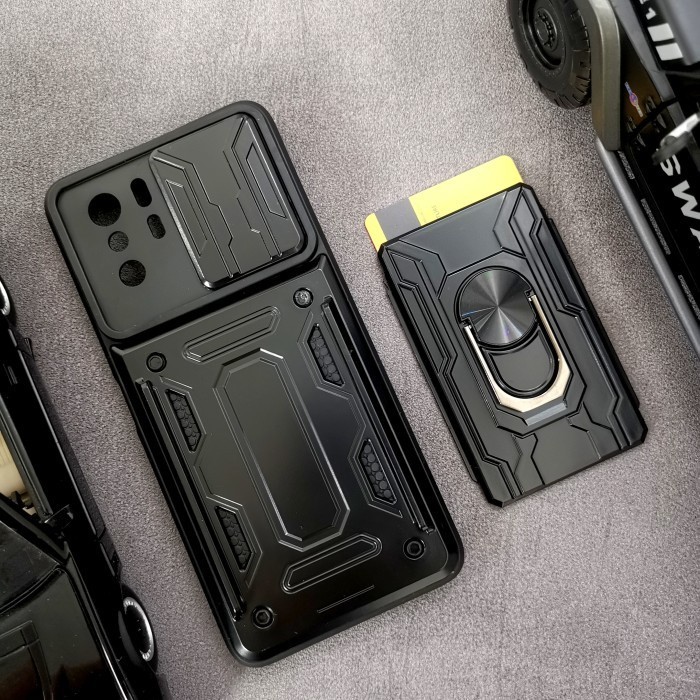 Xiaomi Poco X3 GT - CardX Flip Lens Card Ring Armor Case Shockproof
