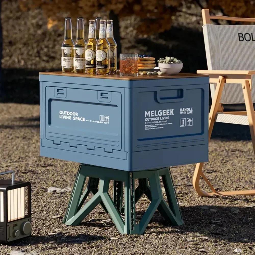 1Pcs Camping Storage Box Luggage Organizer Camping Piic Fog Camping Box Car Trunk Storage Box Outdoo