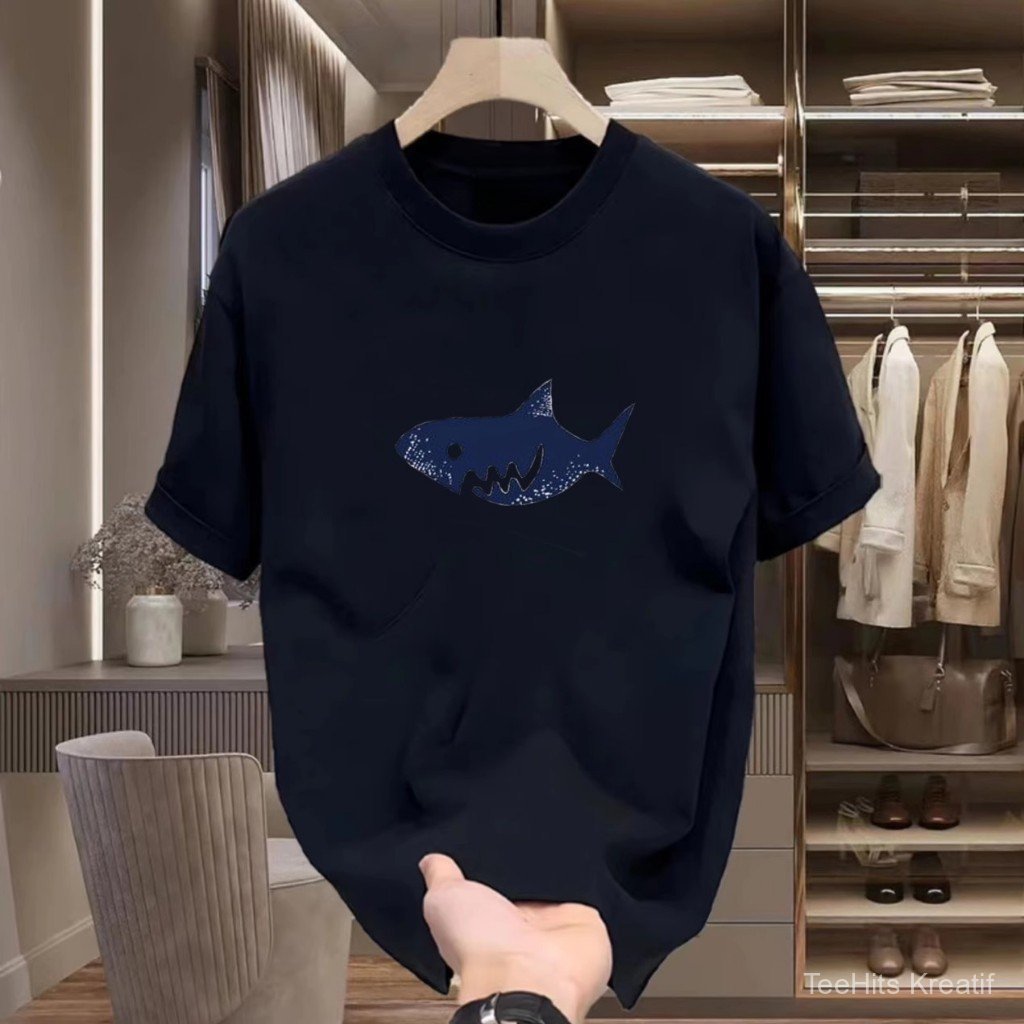 TeeHits Kreatif  Kaos Pria Bercetak Hitam Putih - Edisi Terbaru 2025 | Kualitas Premium, Desain Mena