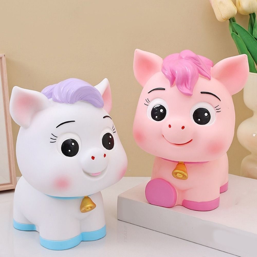 Durable Unbreakable Horse Money Jar Cute Good Luck Coin Saving Box Decorative Money Saving Box Deskt