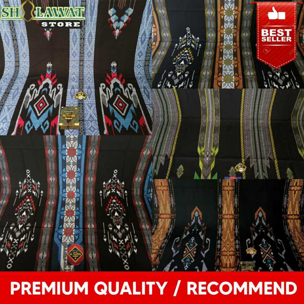 Al Samsi Black Series / Sarung Tenun Al Samsi / Sarung Katun Halus / Sarung Al Samsi Original / Saru