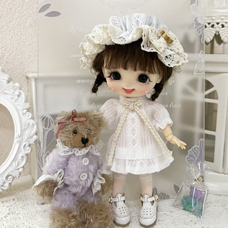 Ob11 Doll Clothes Ymyp9  Clothes Set Nightcap Nightdress Set
