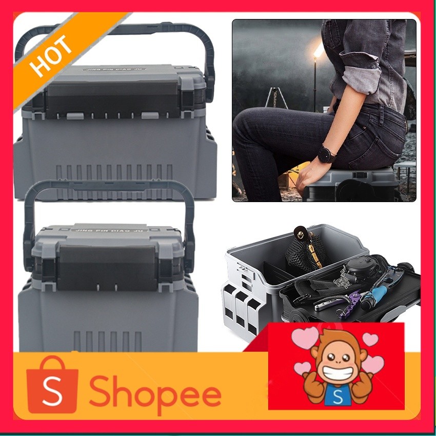 Box Pancing Box Kotak Pancing Ikan Tahan Lama Aksesoris tackle box Pancing Luar Ruangan / Tackle Box