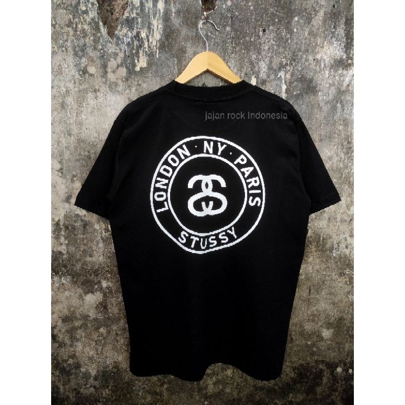 New 12.12 KAOS ST*SSY LONDON NY PARIS Kaos pria brended