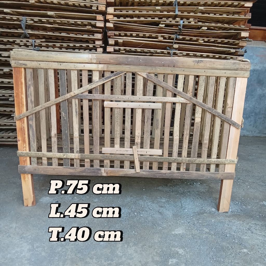 Kandang Ayam Bambu Lipat Estetik Kandang Kelinci Kandang Ayam Bambu Portable