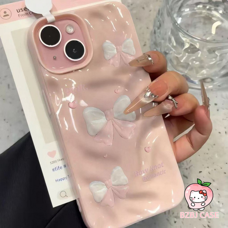 Cuci Gudang Aesthetic Love Ribbon Pink Girl Case Oppo A6X Reno 15 5G Reno 14 A5I A3 A6 Pro A3X 14F