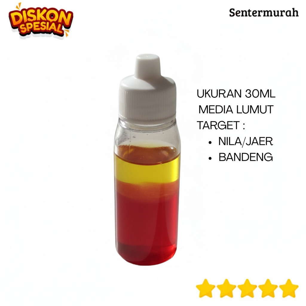 Umpan ikan nila Mujaer Bandeng Essen Essence Esen Oplosan Media lumut ukuran 30ml