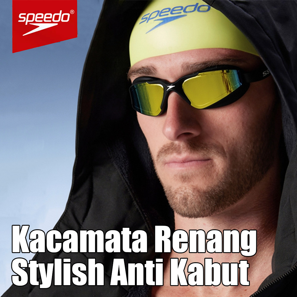 Speedo Kacamata Renang Anak Mirrorless Anti Embun UV 6-14 Tahun Anak-anak dan Remaja Tali Pengikat S
