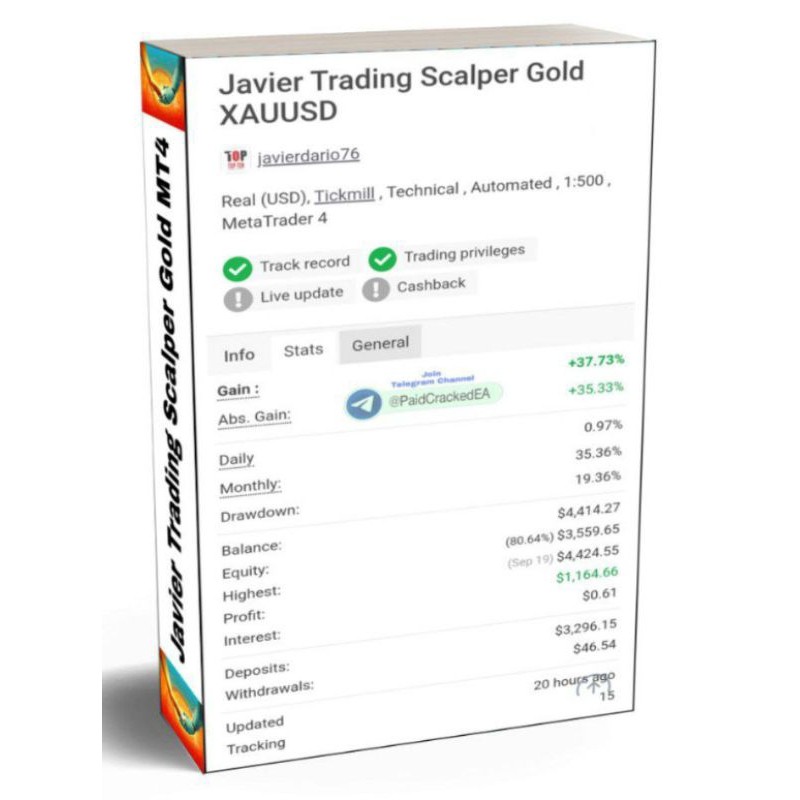 Forex Robot Javier Trading Scalper Gold MT5 + MT4 With Set Files