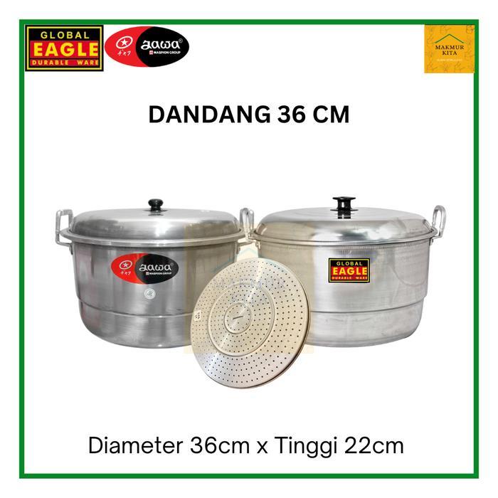 Panci Dandang Kukus 36 40 45 50 55 60 CM Aluminium Global Eagle / Panci Kukus Besar Maspion / Panci 