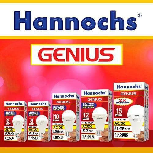 Bohlam Emergency Hannochs Genius Lampu Emergency Hannochs Bohlam LED Bulb Hannochs Lampu LED Hannoch
