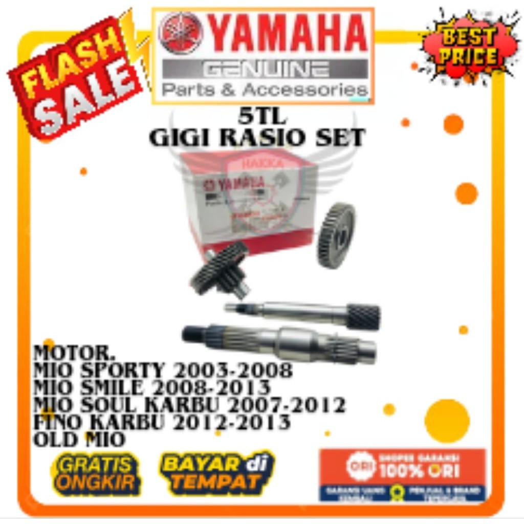 5TL ORIGINAL GIGI RASIO YAMAHA MIO SPORTY YAMAHA MIO SMILE YAMAHA MIO SOUL KARBU YAMAHA FINO KARBU Y