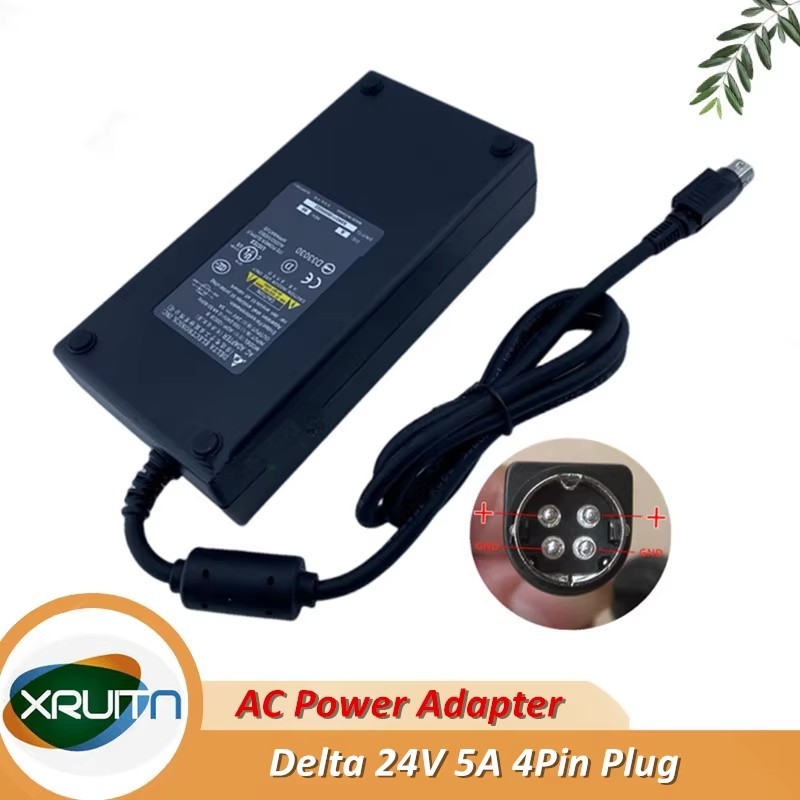 Genuine Delta Electronics ADP120CB B 24V 5A 4Pin N AC Adapter Power Supply For DPS120AB3 DPS120QBA 1