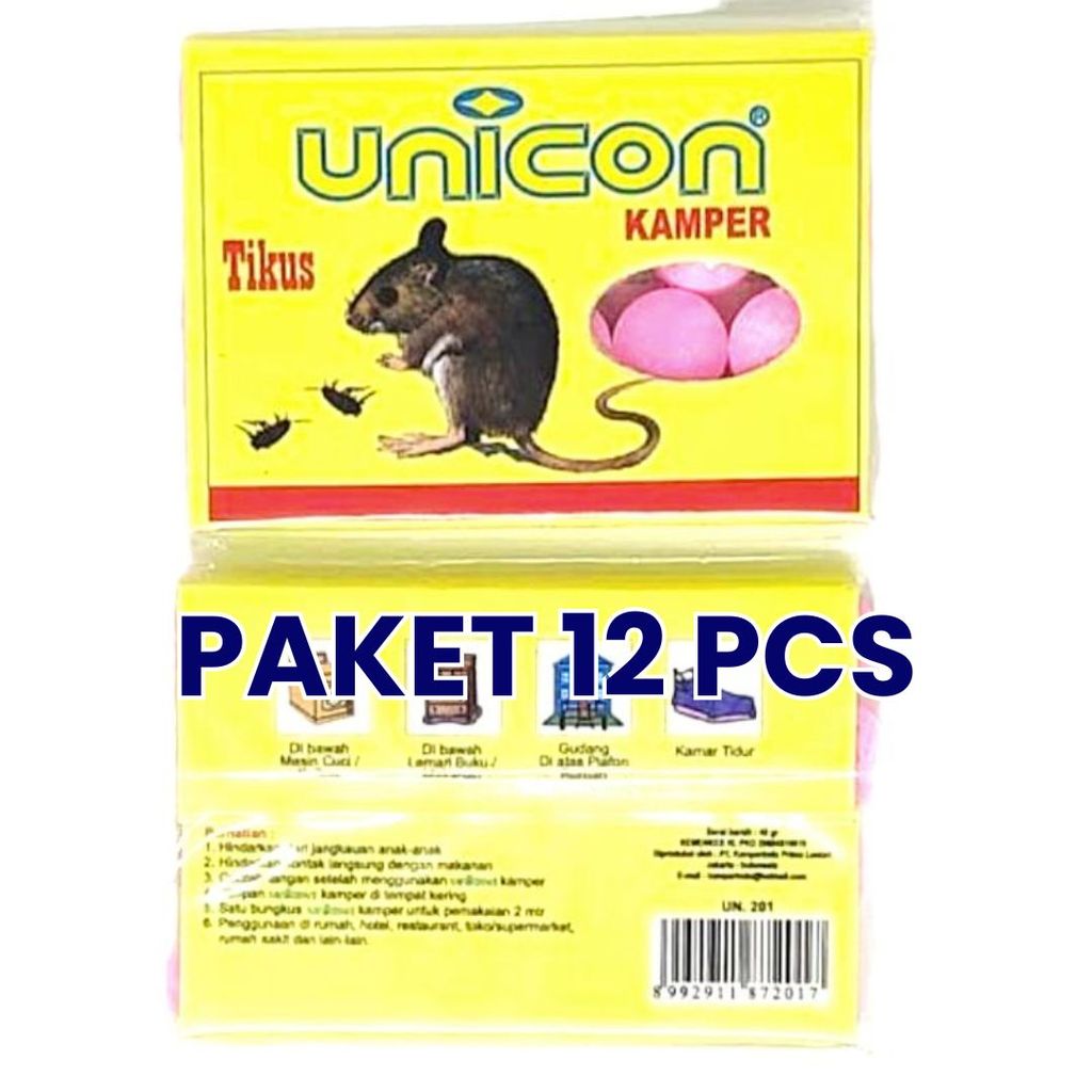 12 PCS - Kamper Tikus Unicon 201