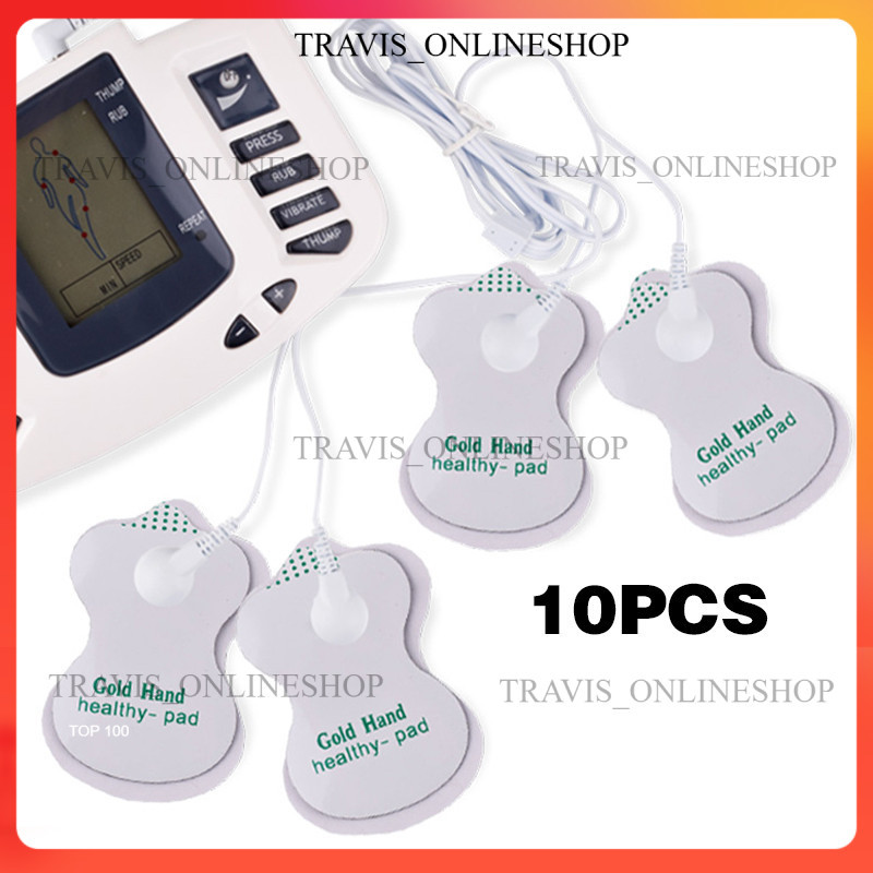 10Pcs Alat Tempel Gelpad / Alat Pijat Electrode Koyo Tempel Gelpad Healthy Gel Pad