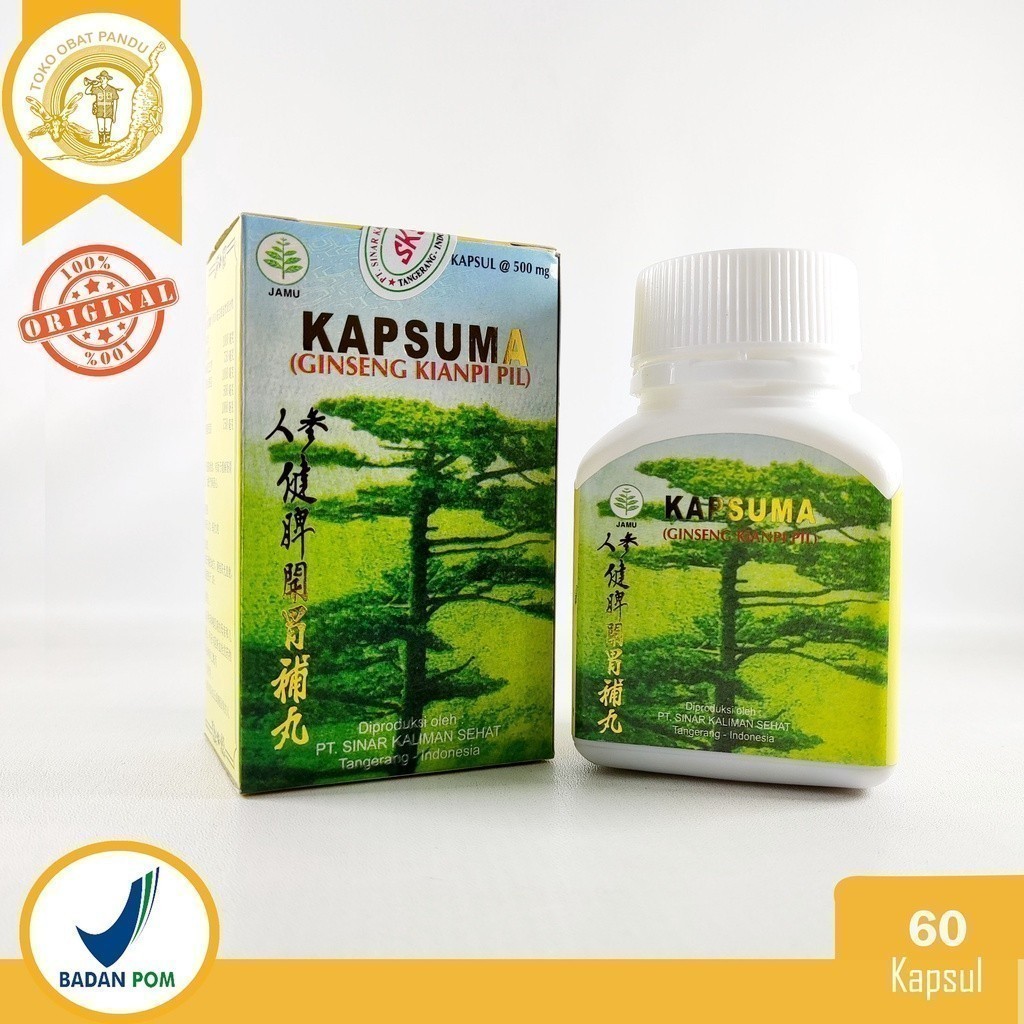 (ORIGINAL ASLI GINSENG) KAPSUMA / GINSENG KIANPI PIL / OBAT NAFSU MAKAN Original Ginseng kianpi BPOM