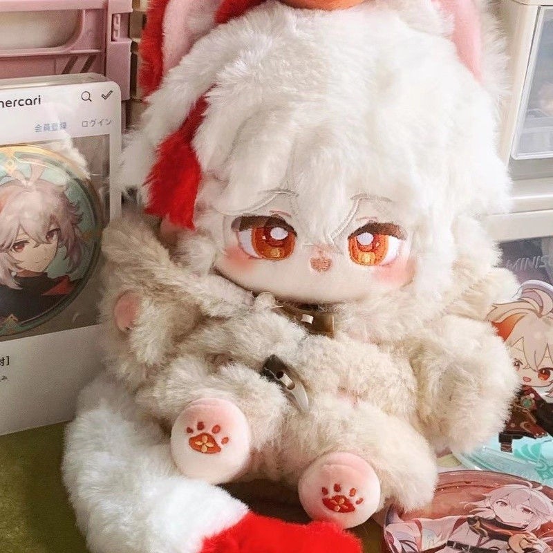 Genshin Impact Kaedehara Kazuha Attribute Plush Doll Dress Up Cotton Dolls Body Plushie Anime 20cm T