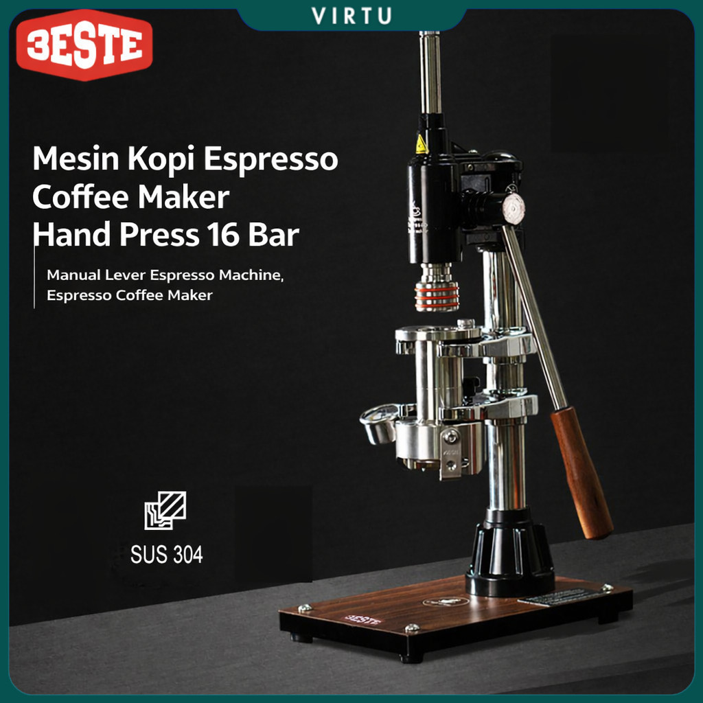 Trieste STARDUST Mesin Kopi Espresso Coffee Maker Hand Press 16 Bar - K001