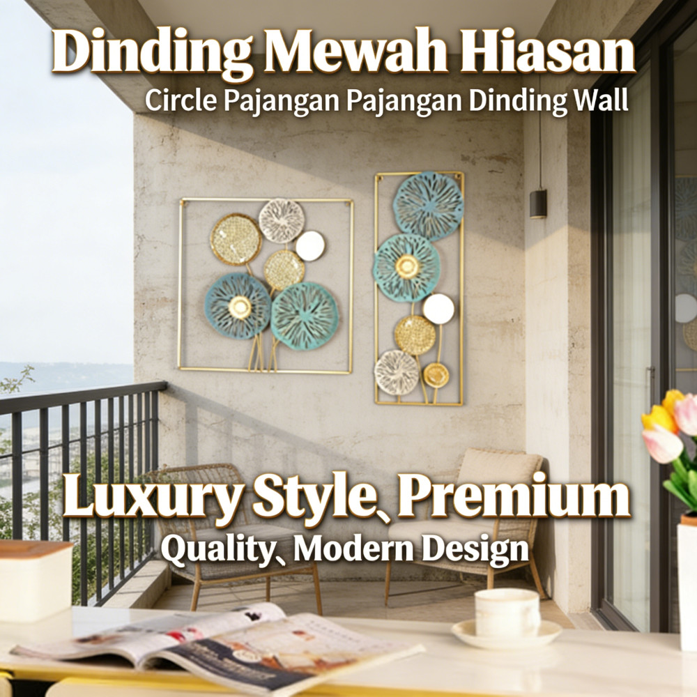 Pajangan Dinding Mewah / Hiasan dinding Wall Decor Circle