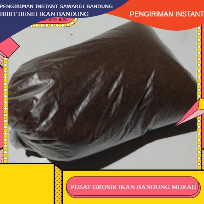 Pakan ikan ukuran 1MM 500 Gram - pakan ikan lele , nila , patin , bawal , ikan mas , gurame , ikan h