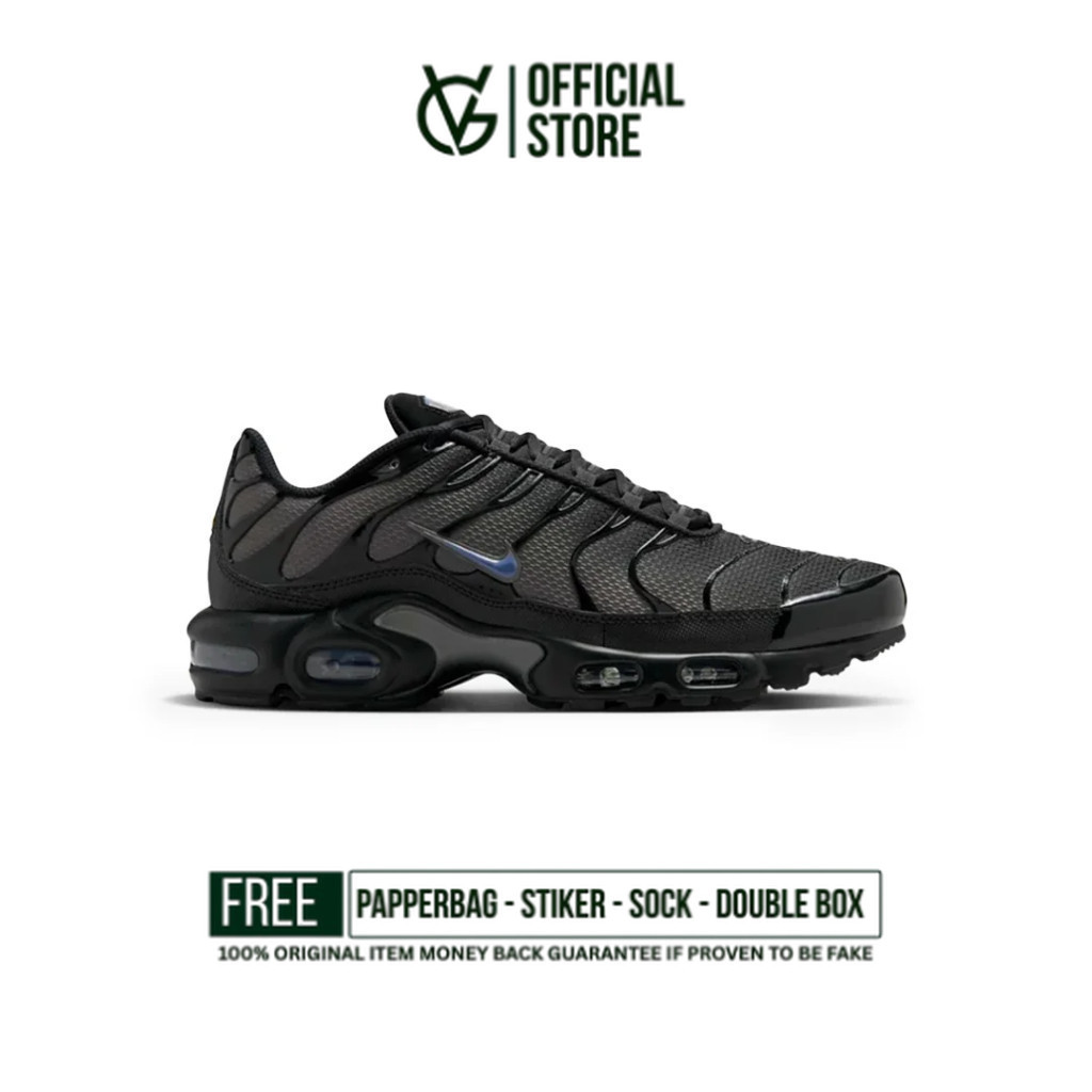 Sepatu Sneakers Nike Air Max Plus TN Black Diffused Blue 100% Original BNIB Sneakers Unisex Original