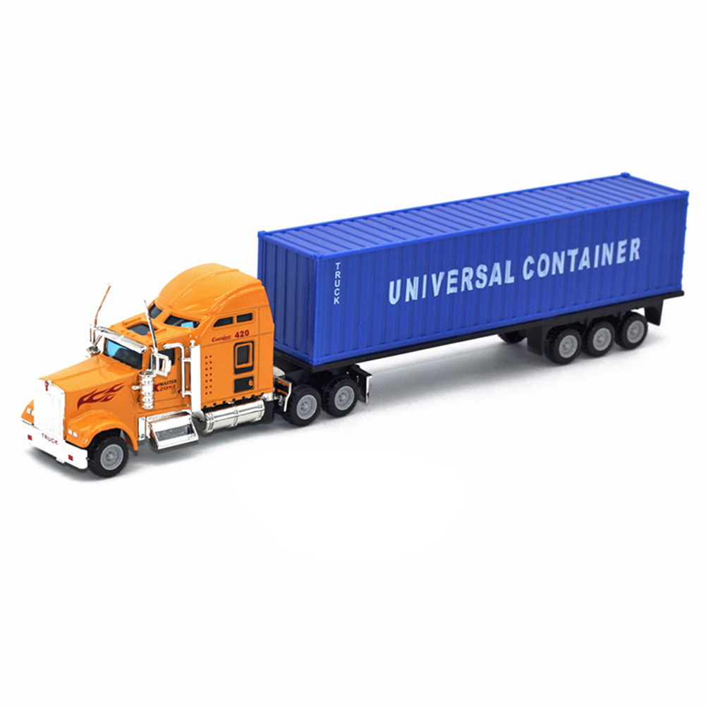 1:50 Large Diecast Alloy Truck Car Model Toys Simulation Oil Truck Tank Container Pull Back Transpor