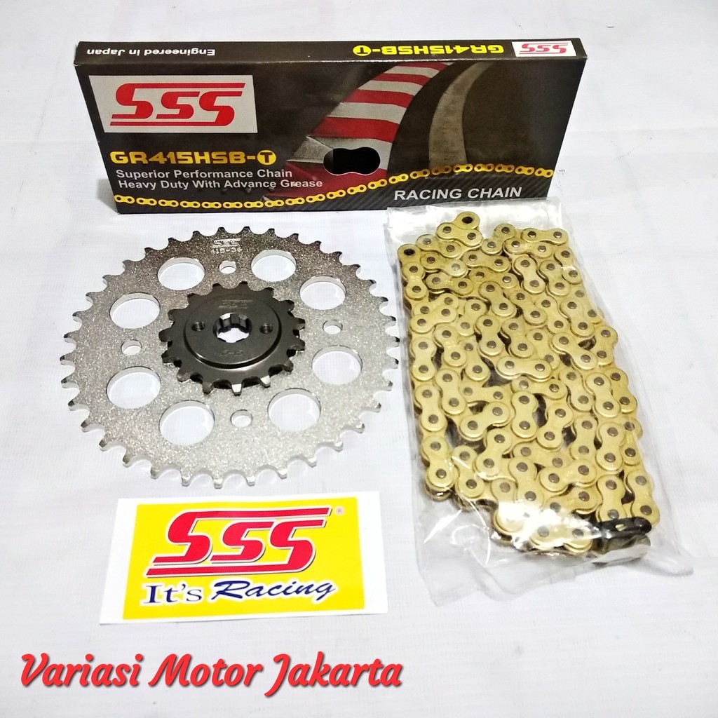Gear Set SSS Vega ZR 415 HSBT Gold