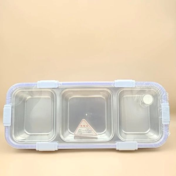 (STAINLESS SUS 304)KOTAK MAKAN BEKAL LUNCH BOX SEKAT