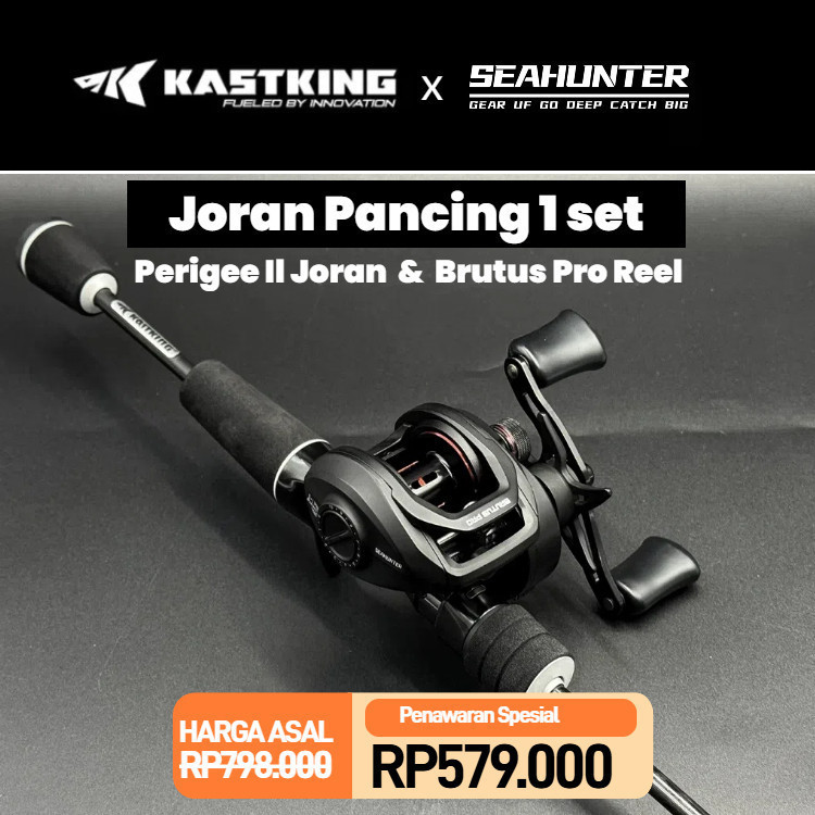 BUY 1 GET  1 [OFFICIAL] KASTKING x SEAHUNTER Joran Pancing 1 SET= Perigee II Joran+Brutus Pro Reel B