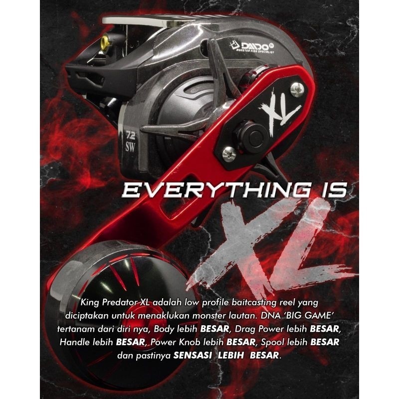 Rel daido  King Predator Ghost Dan king predator  BC 400xl L 300L+R free handle