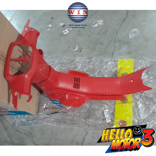 Set Batok Belakang + Reksil / Legsil Sayap Tengah Warna Merah Glossy Grand Bulus | Rear Handle Cover