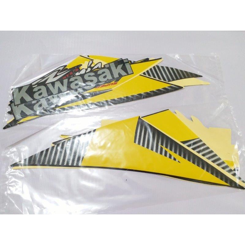 STIKER STRIPING NINJA RR NEW 2013 KUNING