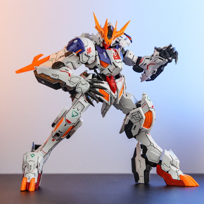 Max Iron-Blooded Orphans Barbatos Lupus Rex 1/100 Fm Advanced Emperor Form Assembly Model Kit Action